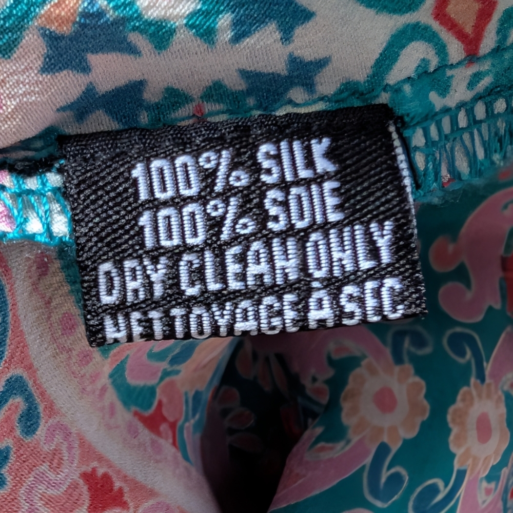 Tolani Silk Patchwork Button Down Midi Dress *Mis… - image 7